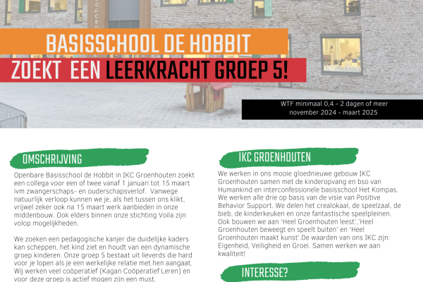 202412 Vacature IKC Groenhouten groep 5